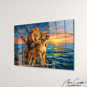 tableau coucher de soleil