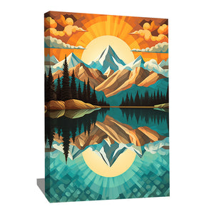 Tableau Moderne Montagne