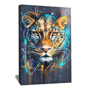 Tableau Leopard Coloré