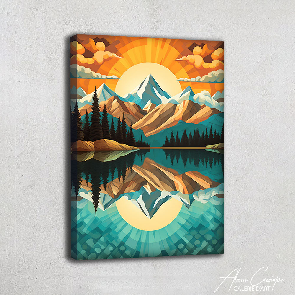 Tableau Moderne Montagne