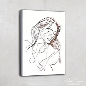 Peinture Minimaliste Femme