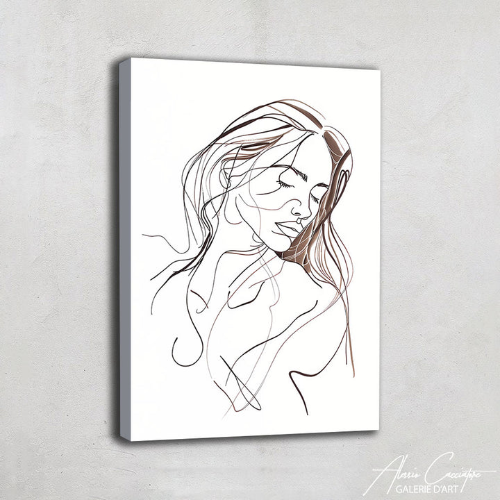 Peinture Minimaliste Femme