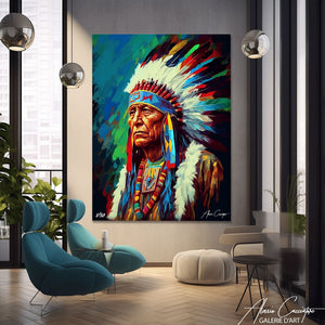 tableau indien contemporain