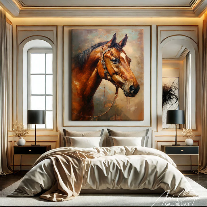 tableau cheval moderne