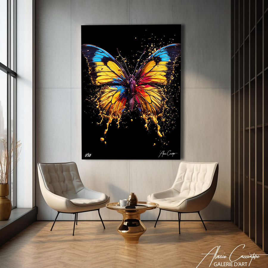 tableau papillon moderne – mise en situation