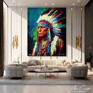 tableau indien coloré