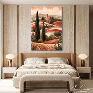 Toile Deco Terracotta