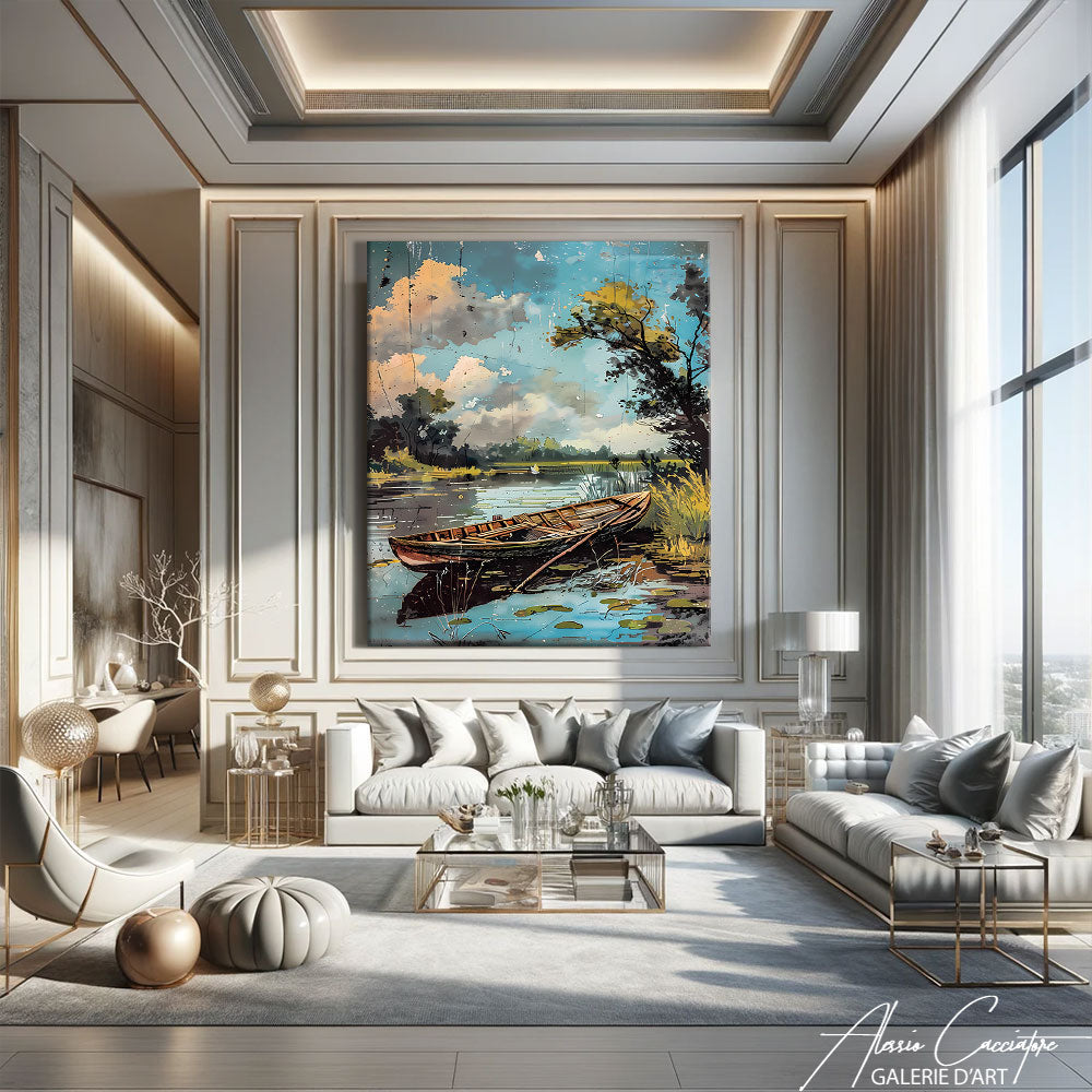 Tableau Contemporain Montagne