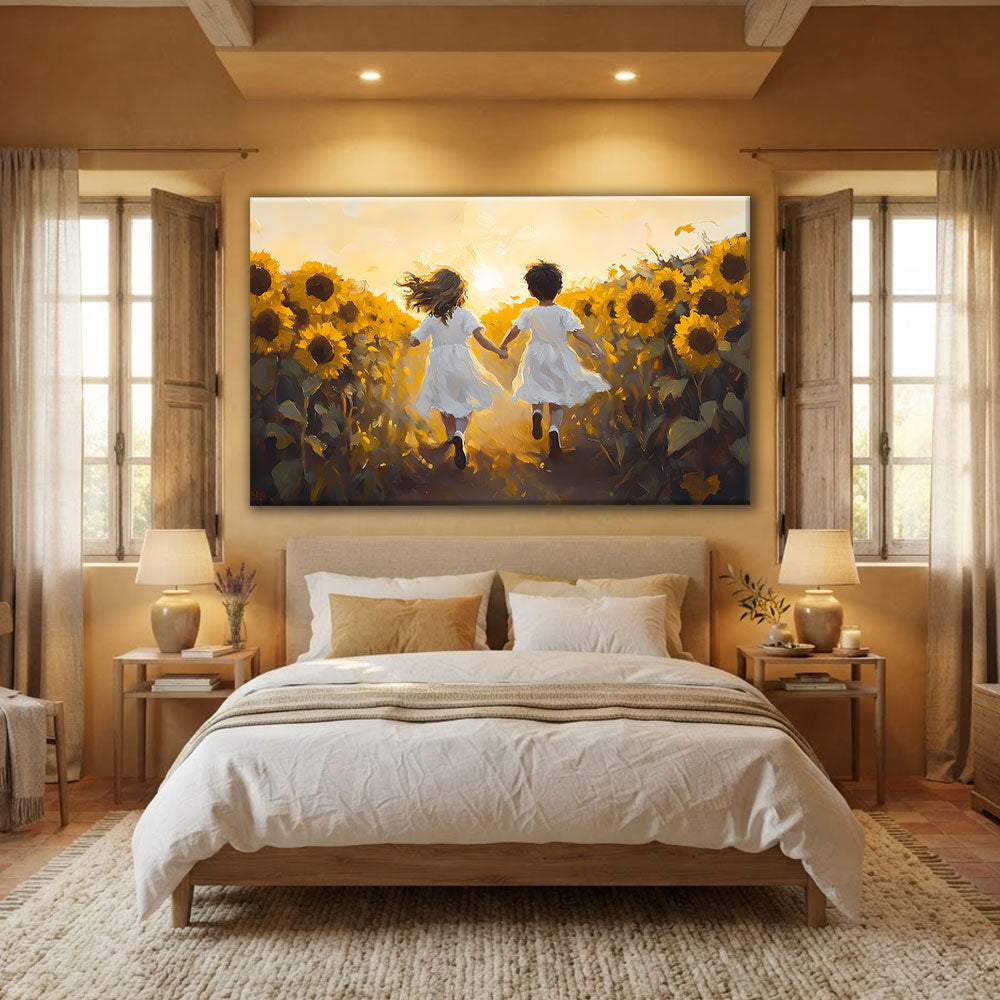 Toile Champs De Tournesol