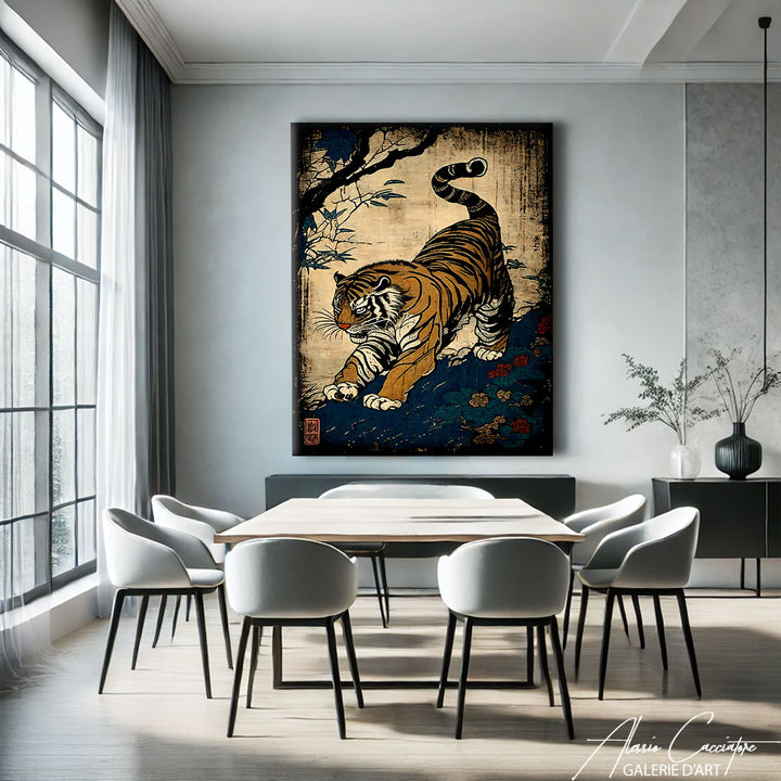 tableau tigre japonais