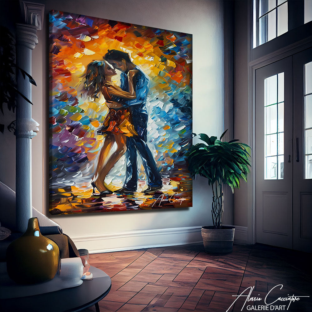 Tableau Couple Entrelacé