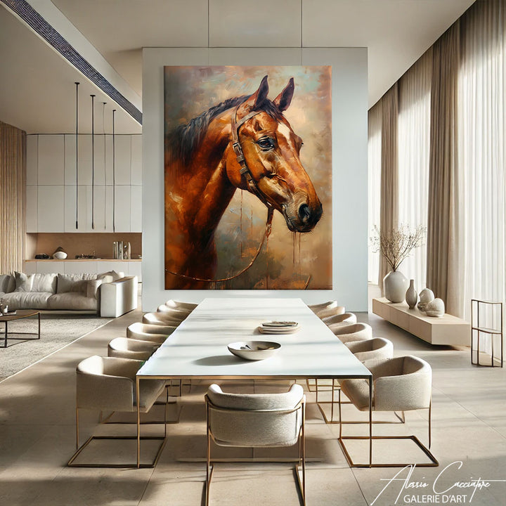 tableau cheval original