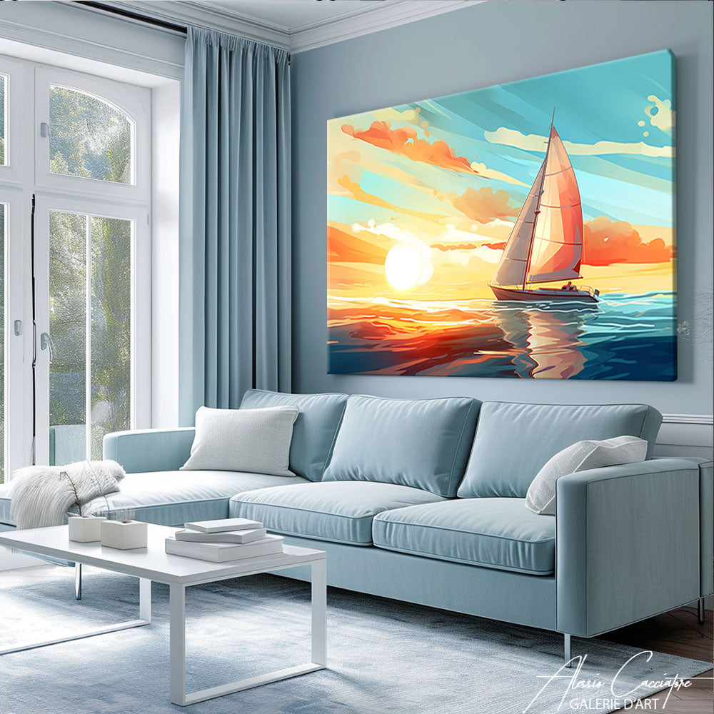 tableau bateau moderne