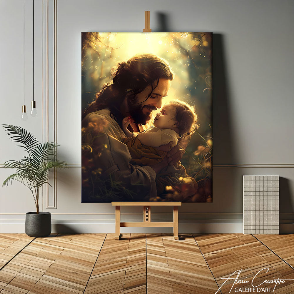 tableau religieux vintage