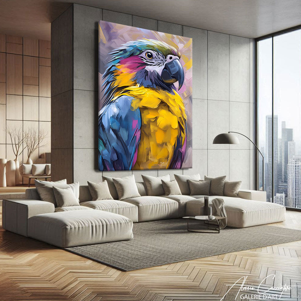 Tableau Perroquet Coloré