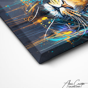 Art Mural Leopard Coloré