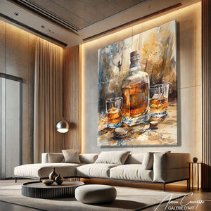 TABLEAU WHISKY ABSTRAIT