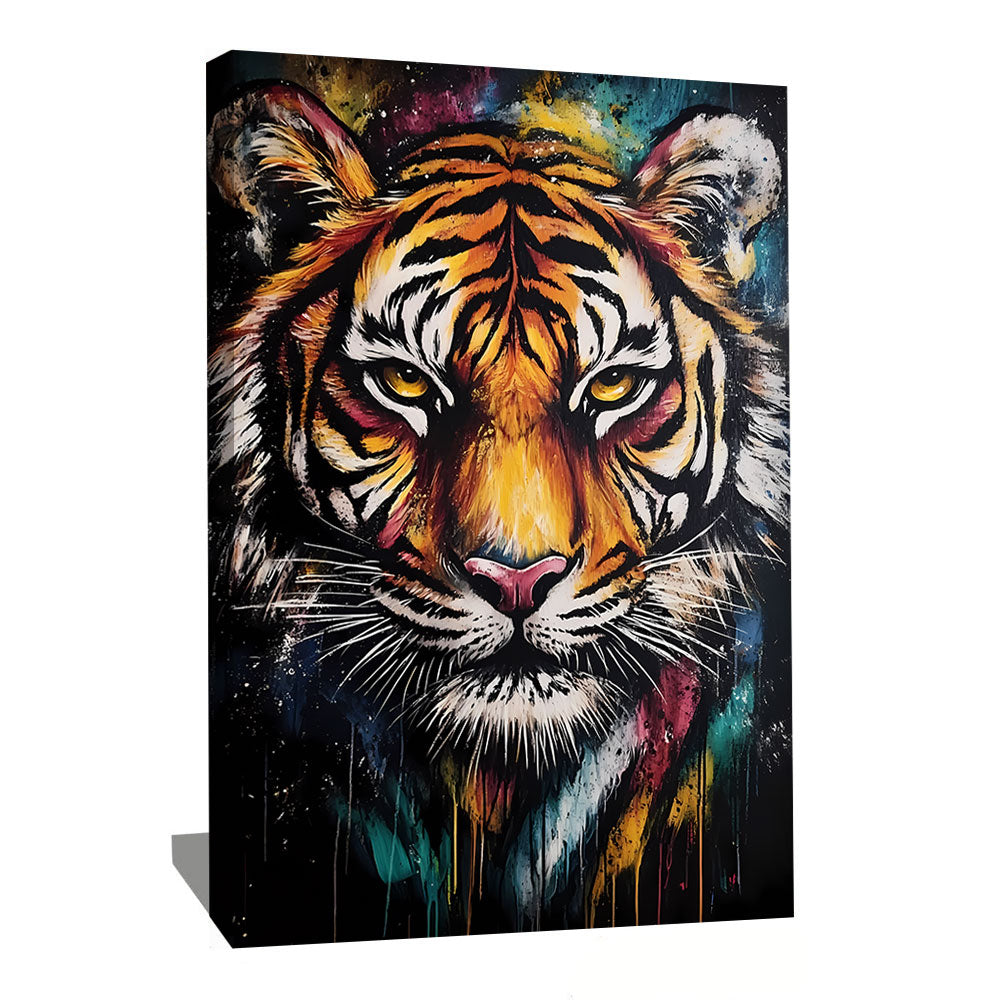 TABLEAU TIGRE ABSTRAIT