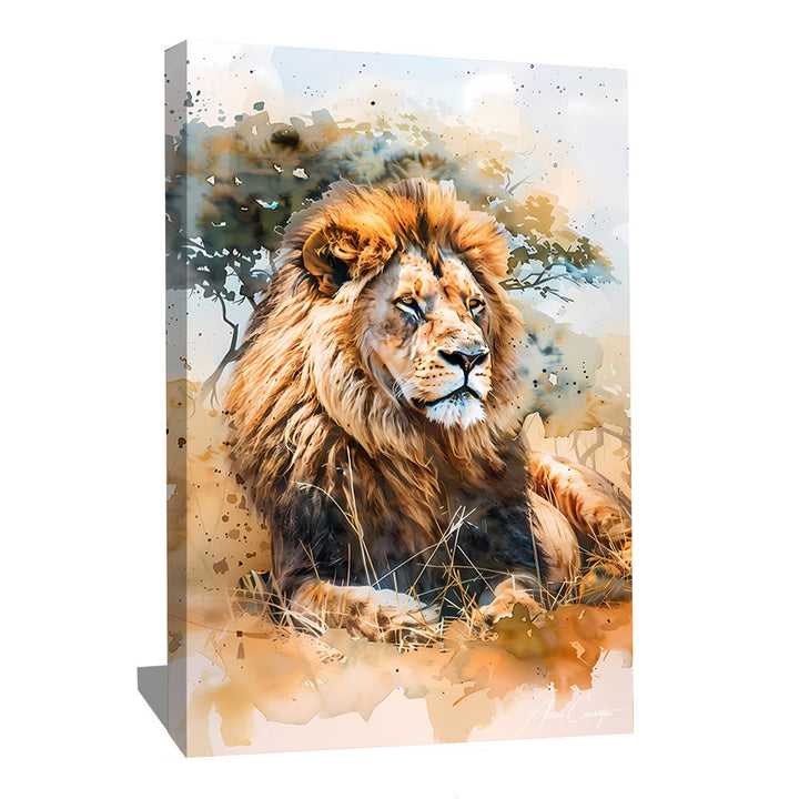 tableau lion