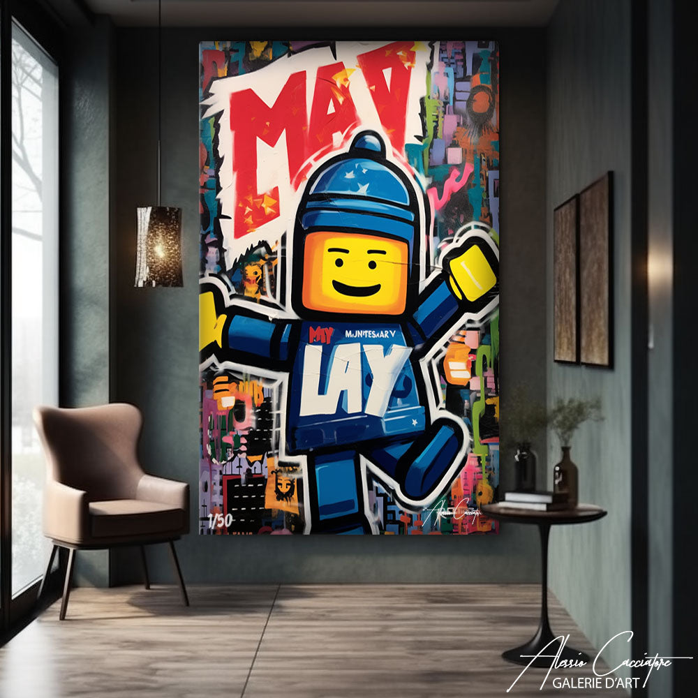 tableau coloré pop art