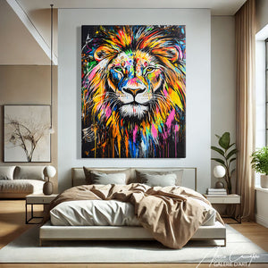 Cadre Tete Lion