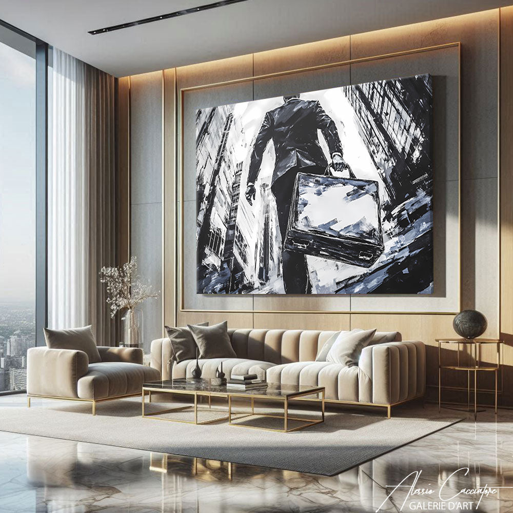 Tableau Noir Et Blanc Moderne