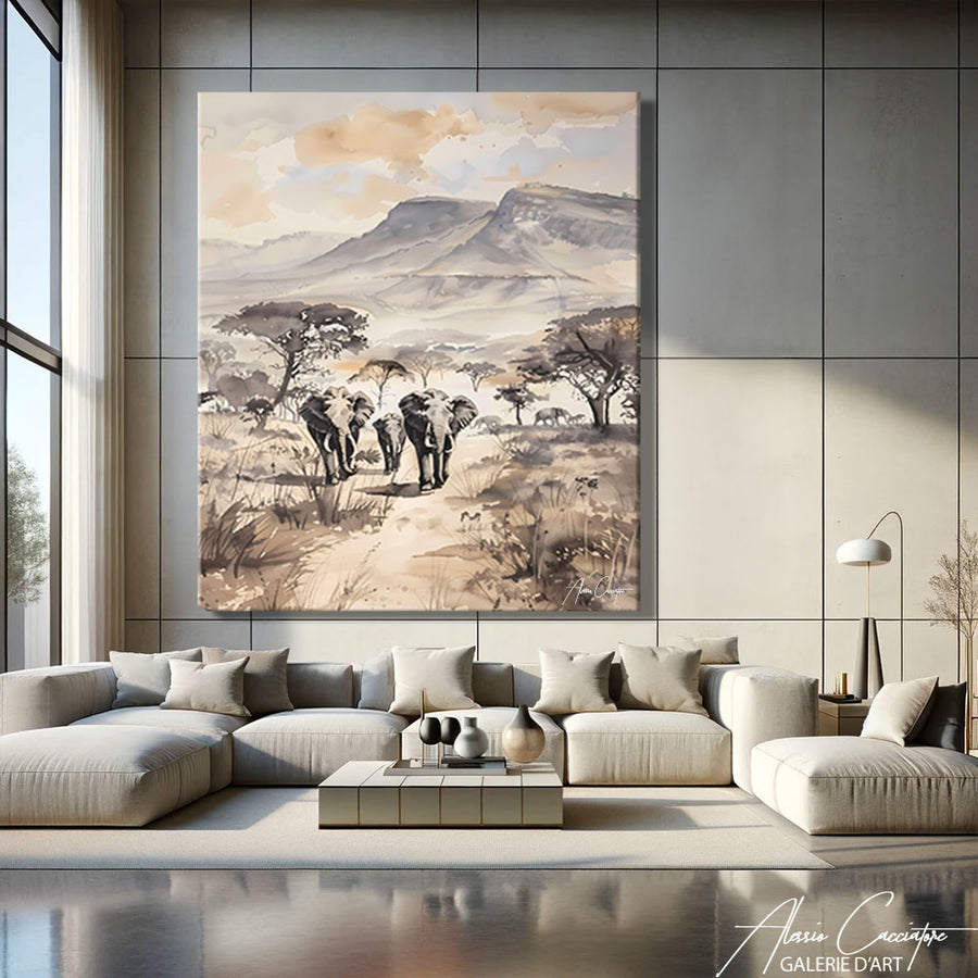 Tableau Animaux Afrique – mise en situation