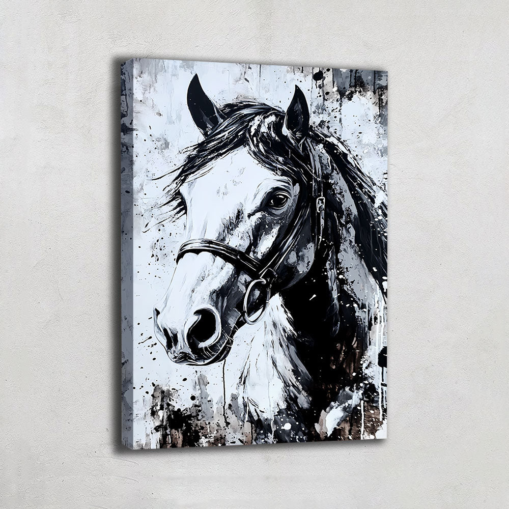 TABLEAU CHEVAL NOIR