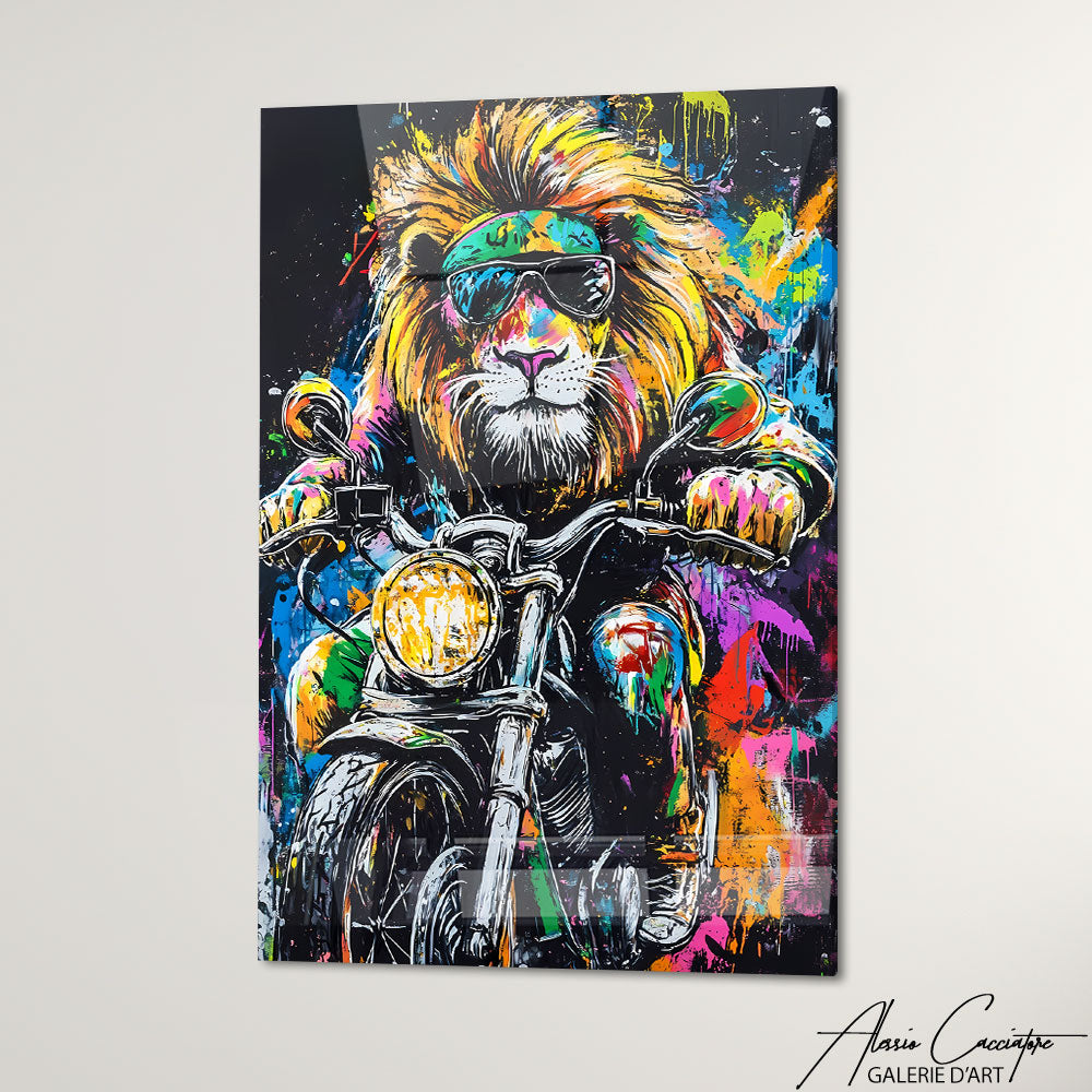 Tableau Lion Pop Art