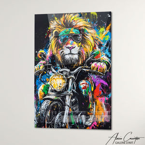 Tableau Lion Pop Art