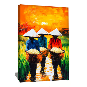 TABLEAU VIETNAM RIZIERE