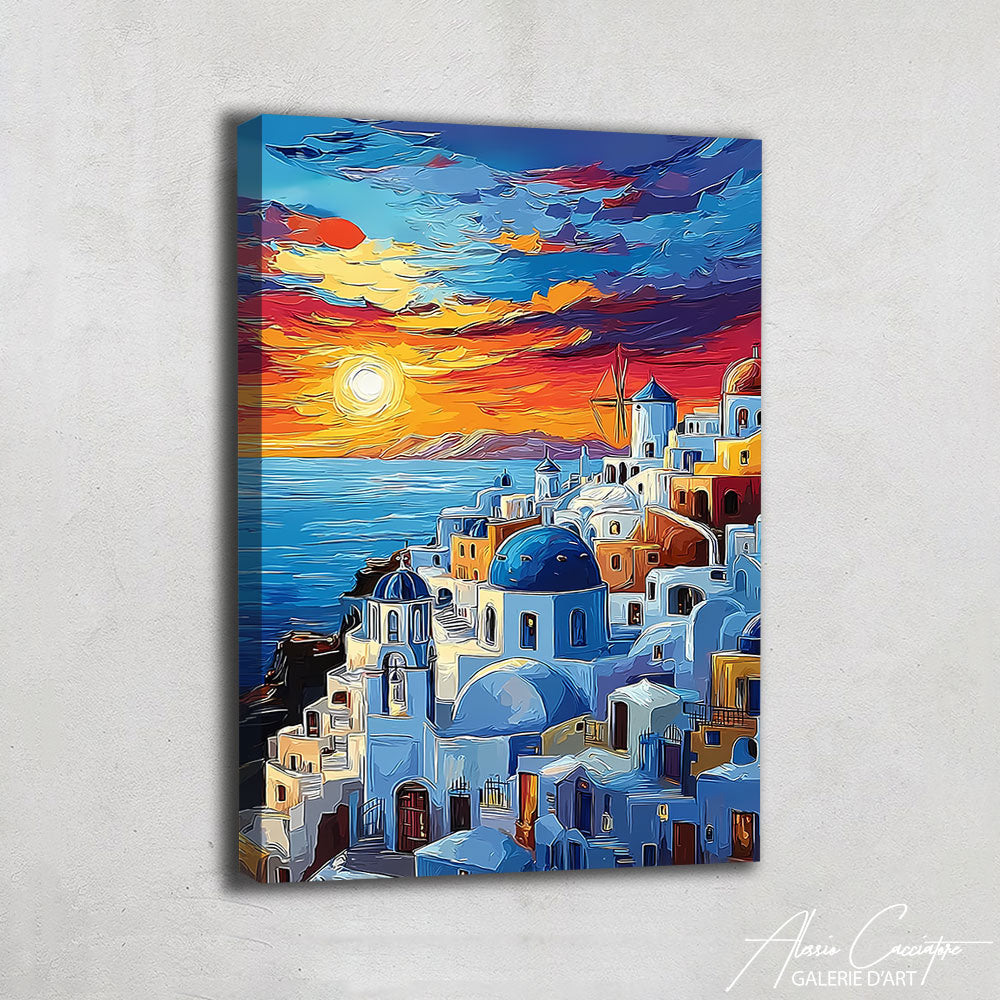 Tableau Abstrait Panoramique
