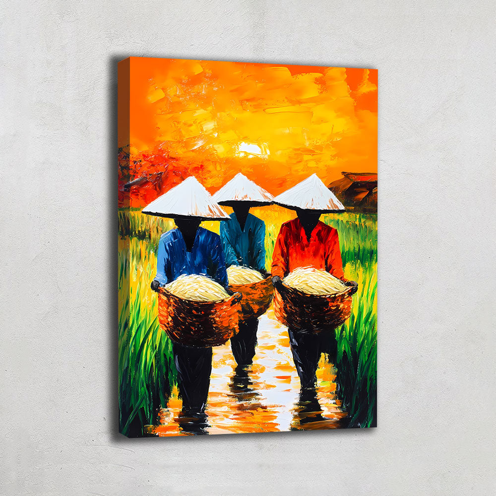 TABLEAU VIETNAM RIZIERE