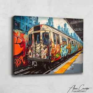 Tableau Metro New York Graffiti Street Art