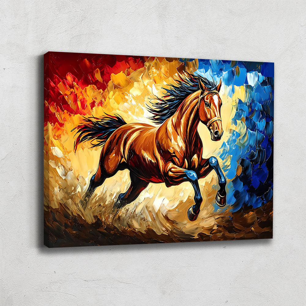 TABLEAU CHEVAL ART MODERNE