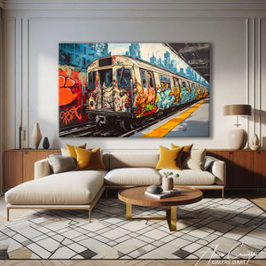 Tableau Metro New York Graffiti Street Art