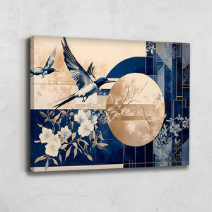 TABLEAU JAPONAIS DORÉ