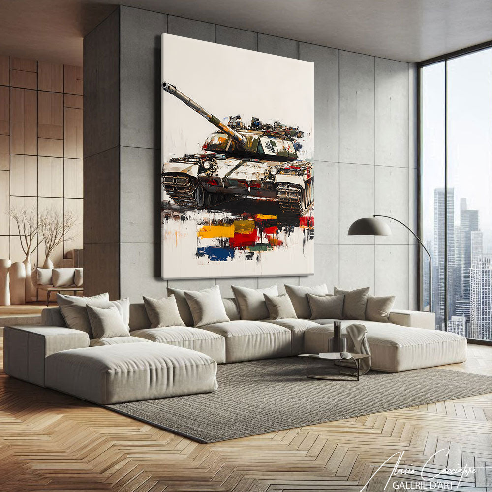 Contemporain Tableau Moderne Salon
