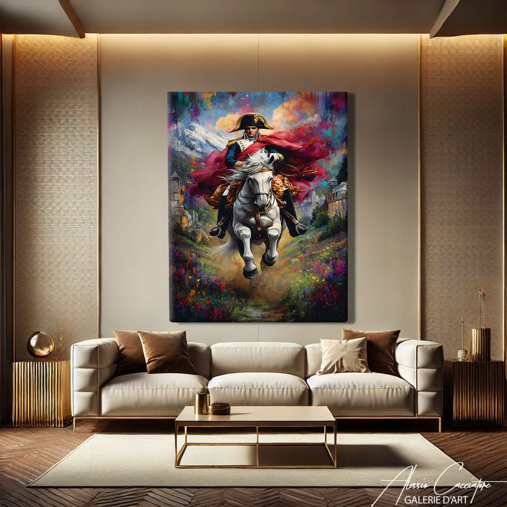 Tableau Napoléon Cheval