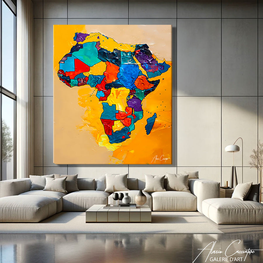 Tableau Carte Afrique – mise en situation