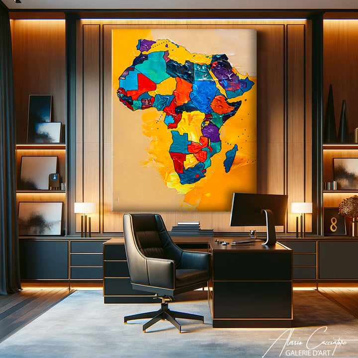 Tableau Carte d'Afrique