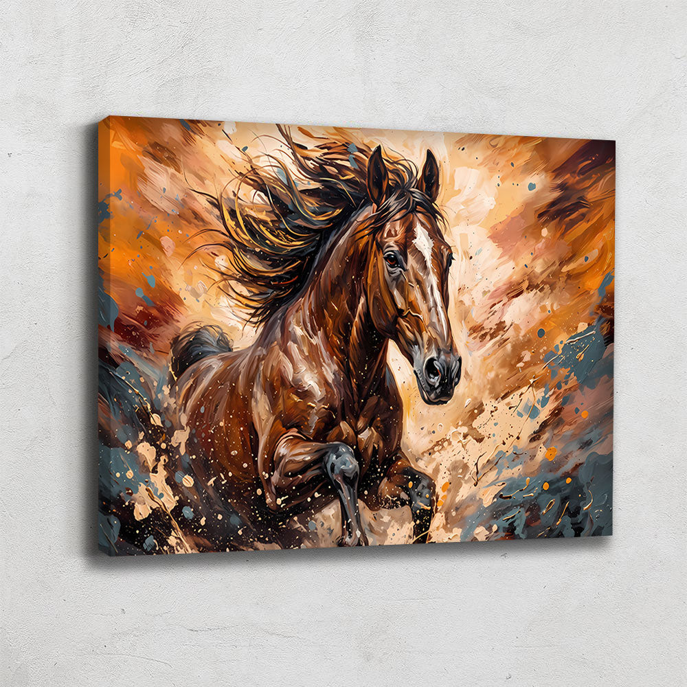 Tableau De Cheval Marron