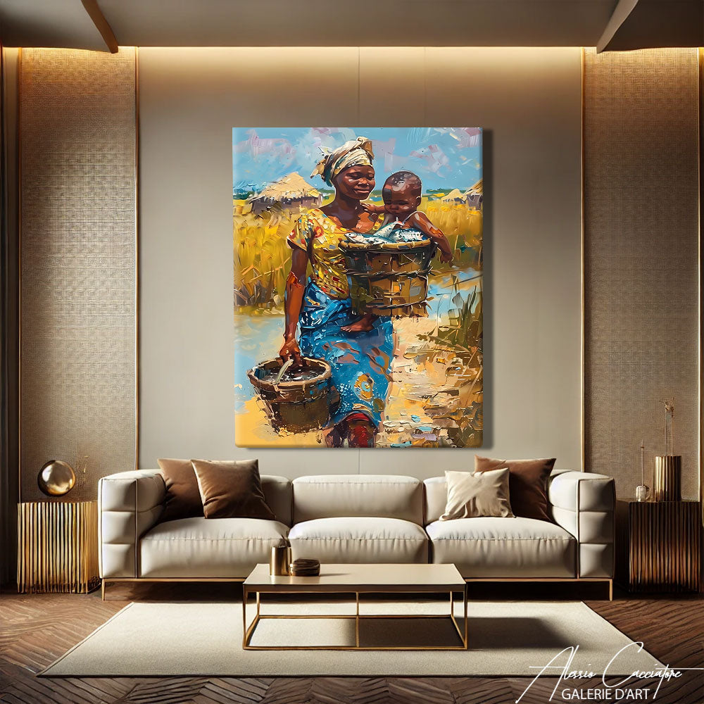 TABLEAU AFRICAIN MODERNE
