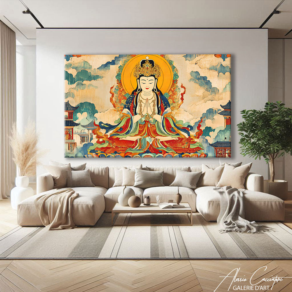 tableau bouddha