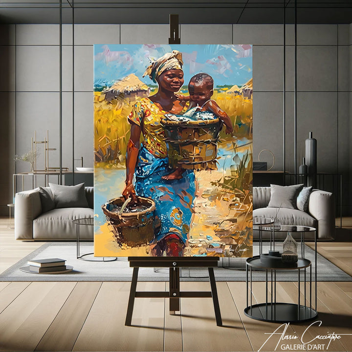 Tableau Femme Africaine moderne