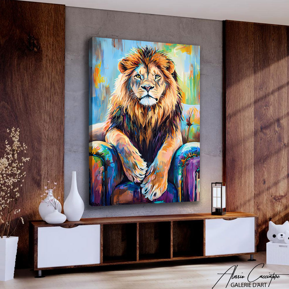 Tableau Lion Moderne