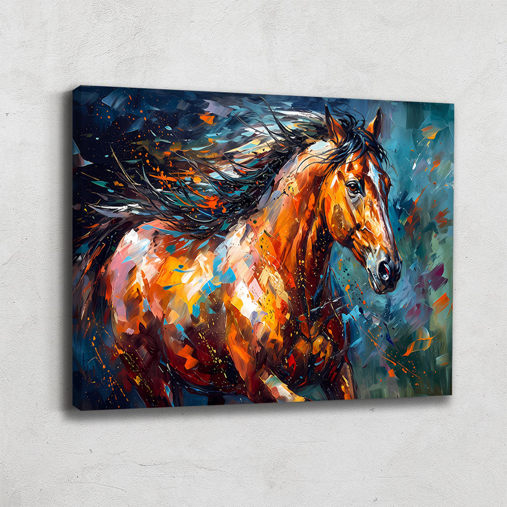 Tableau Cheval Au Galop