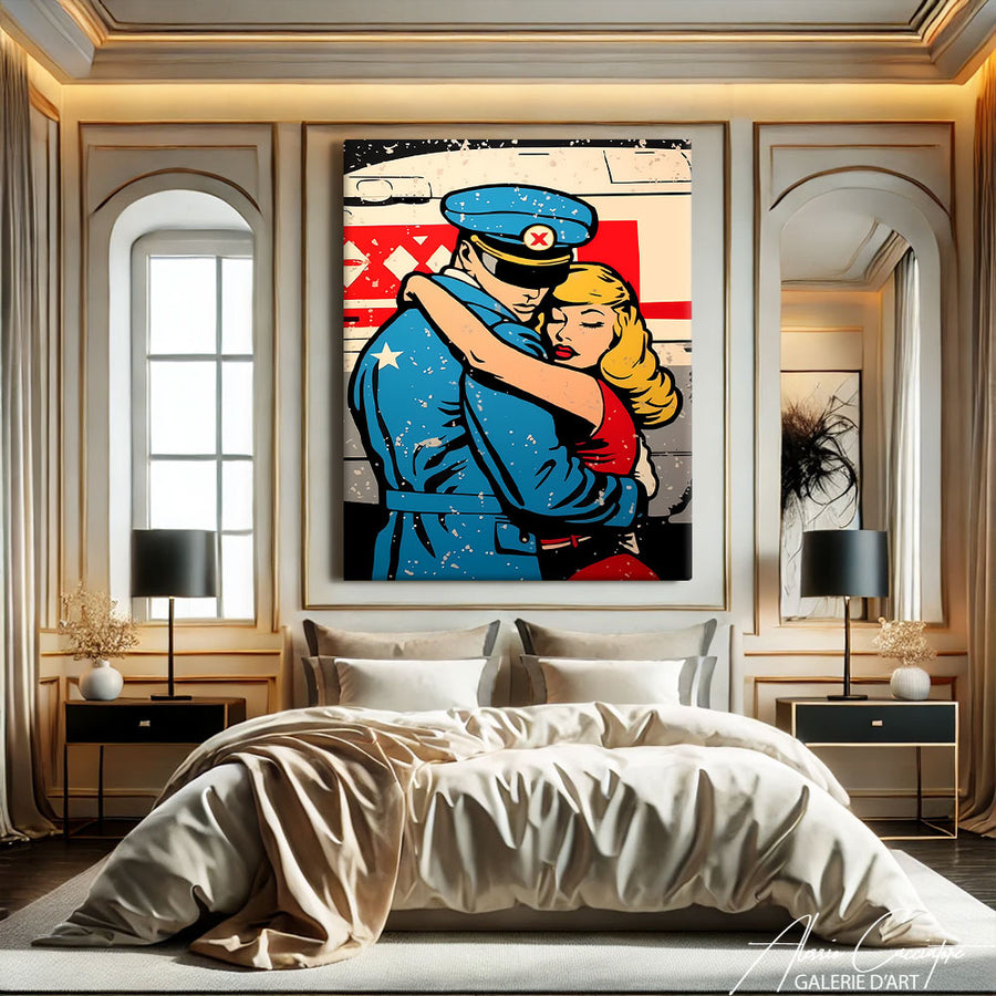 Tableau Pop Art Vintage – mise en situation