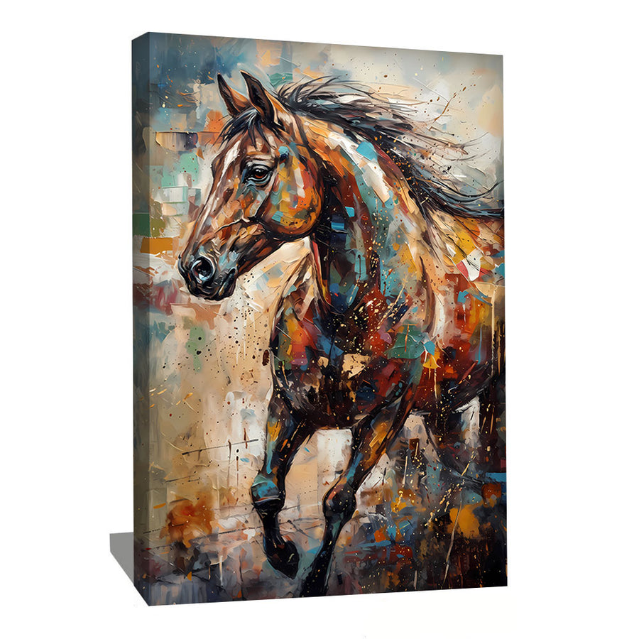 Tableau Cheval Abstrait