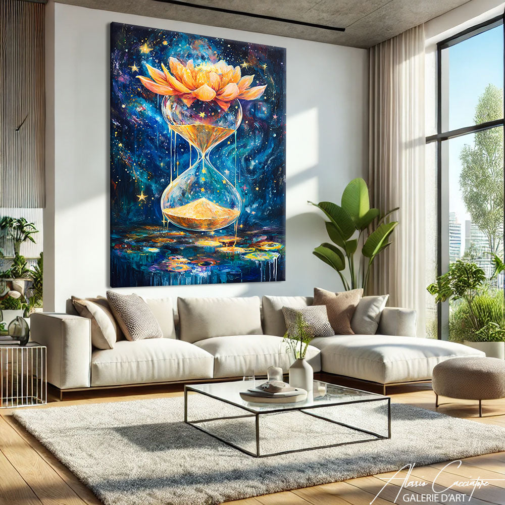 tableau sablier moderne
